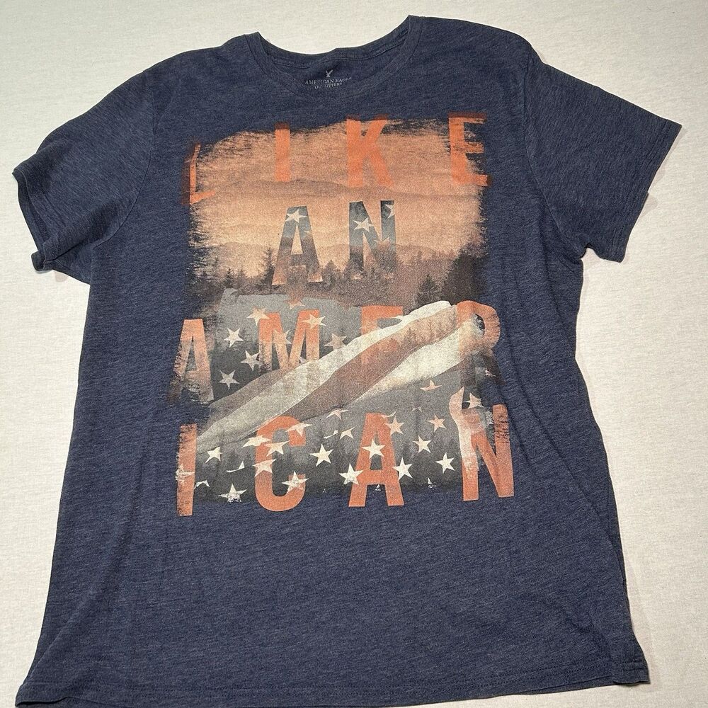 American Eagle Outfitters men's t-shirt L, "Like an American" graphic